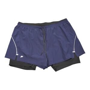 Fabletics Fundamental Short II Lined 5” Men’s XXL Navy Blue Black EUC